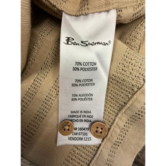 NWT!! "BEN SHERMAN" Men's Button Up SZ M, MS-99.00 Safari Preppy Quiet Luxury - Picture 7 of 11